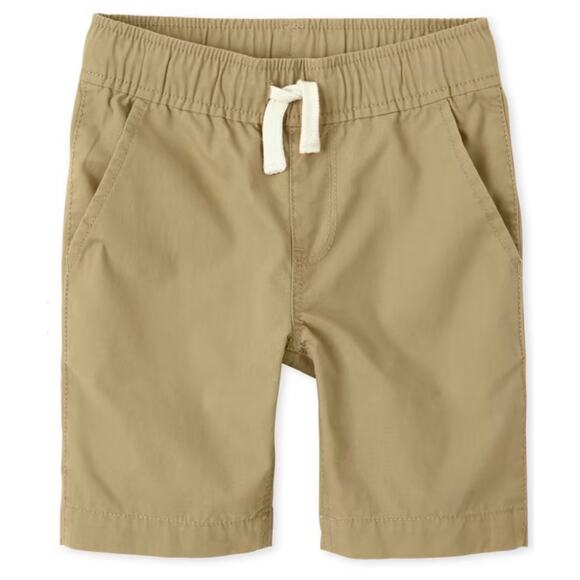 NEW The Children’s Place Boys Pull On Jogger Shorts Flax Boy's SIZE 7 - Picture 1 of 9